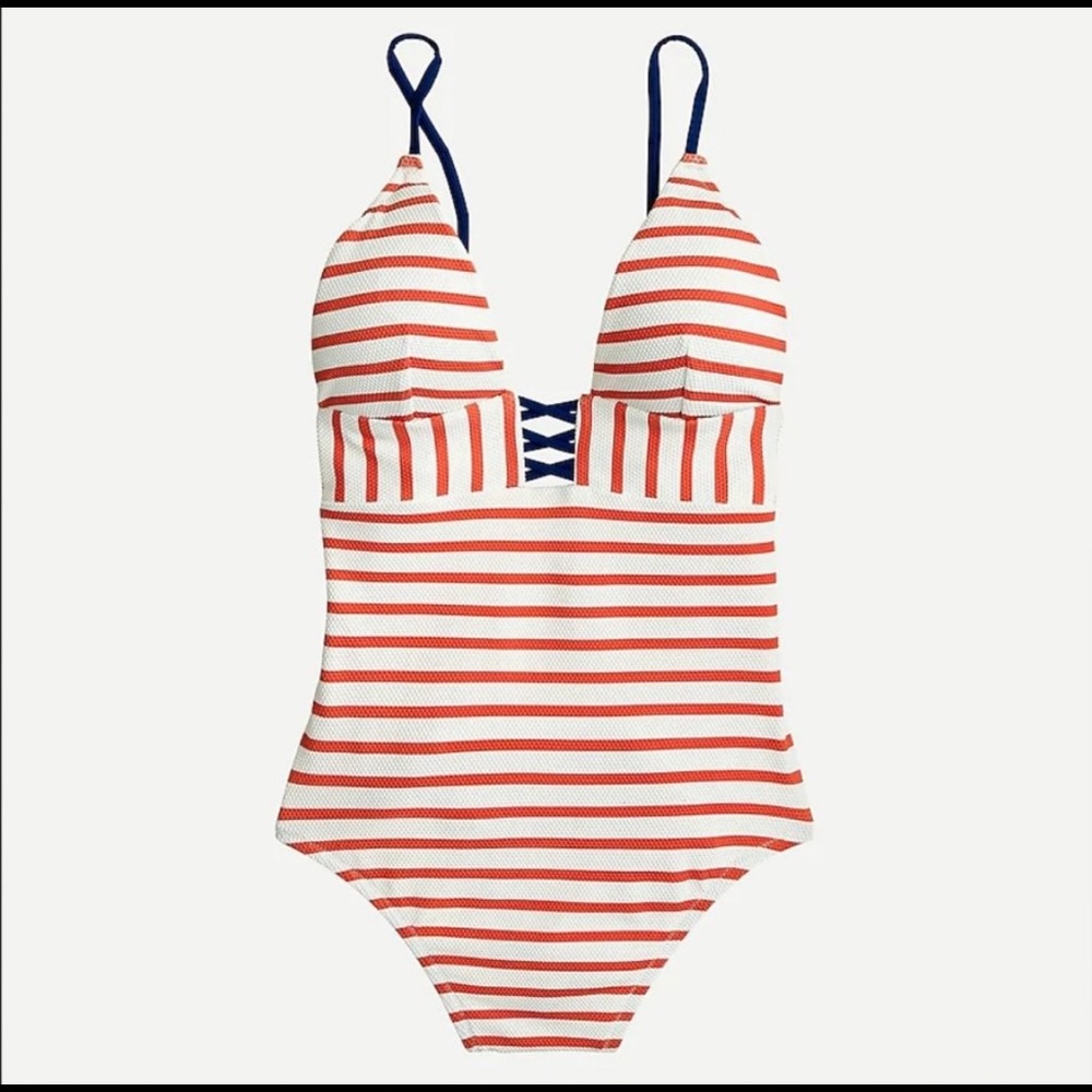 J. Crew Crisscross One-Piece Swimsuit